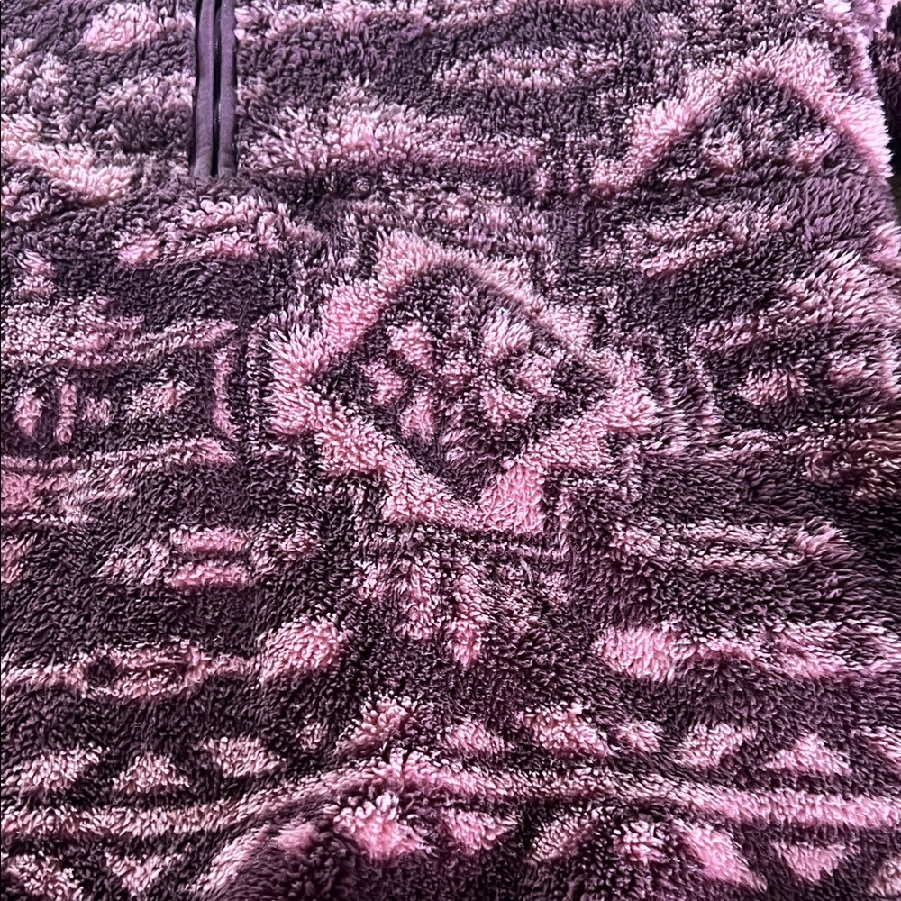 Ariat Pink and Purple Soft Aztec Zip Jacket -XL - Picture 2 of 7